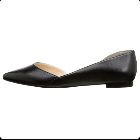 Marc Fisher LTD Sunny D'Orsay Pointed Toe Leather Flats Size 5 - Picture 4 of 15